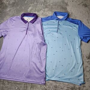 Head Golf Shirt Top Mens Large Polo Multicolor Athletic Collared Preppy Lot of 2